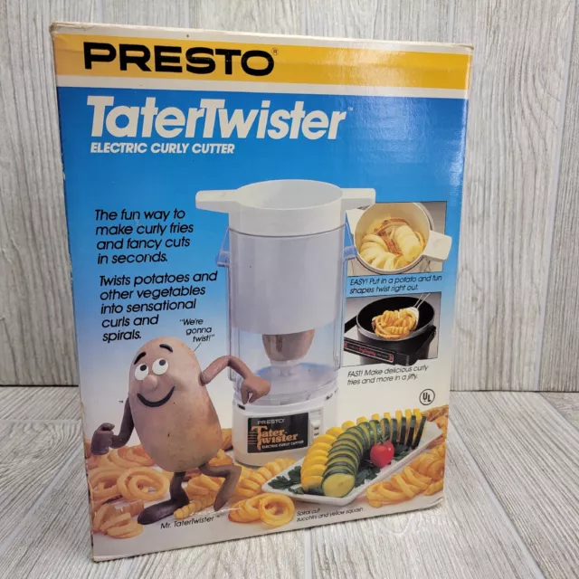 Presto Pro Tatertwister 02940 Electric Curly Cutter French Fries W/ BONUS  Cutter 