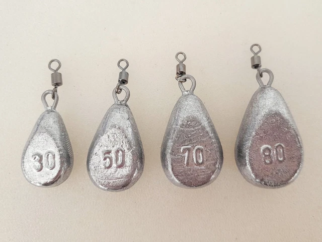 G8DS Angelbleie 10 Stck  71g Birnenform Mit Wirbel Fr Karpfenangeln Auf  Distanz
