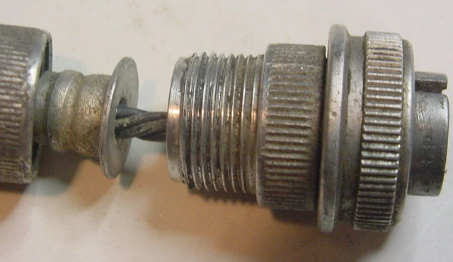Military Amphenol 6 Pin Male Plug Connector AN310-14S-6P, Blue Insulator 14S-6 3
