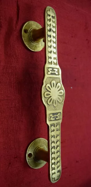Brass Art Decorative Door Handle Flower And Branch Design Handmade Puller VR688
