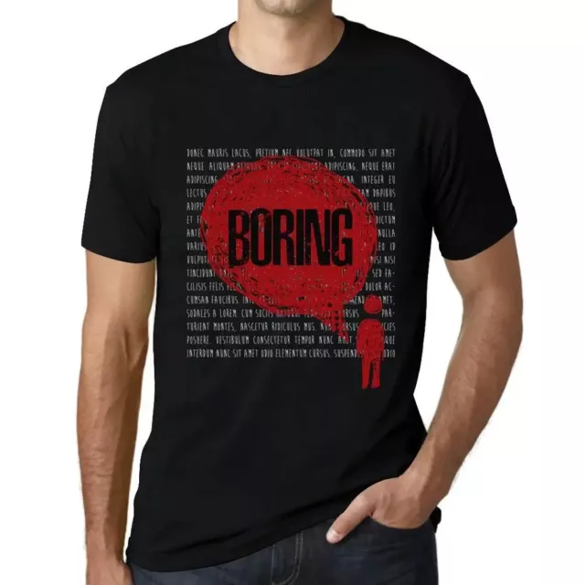 Camiseta Estampada para Hombre Pensamientos Aburridos – Thoughts Boring