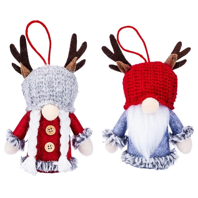 1* 2023 Weihnachtsdekor Puppen Schneemann Weihnachtsmann Weihnachten Hängetischschmuck.