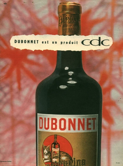 Quinquina Dubonnet - Apéritif dans toutes les cafés 1898 Original Prin