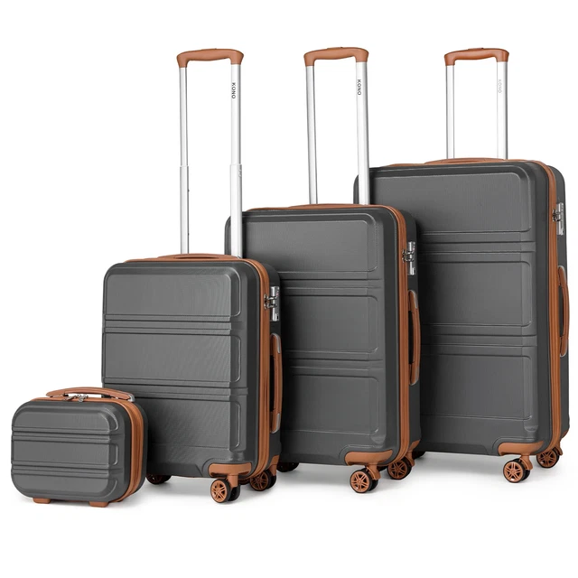 Valise Rigide ABS 24 Pouces 4 Roues Spinner – Bagage à Main Cabine – Sans Marque