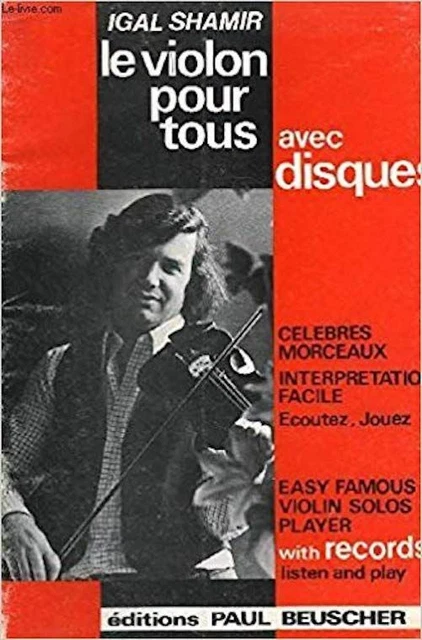 Le Violon Pour Tous Avec Disques Vinyles Souples : Menuet + Ave Maria + Melodie
