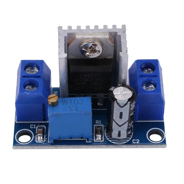 LM317 DC-DC 1.5A 1.2-37V Scheda di alimentazione regolabile Convertitore DC BuR8