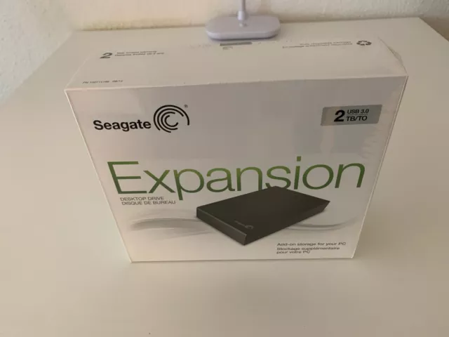 Seagate Expansion Desktop 2 TB Externe Festplatte USB 3.0 - NEU