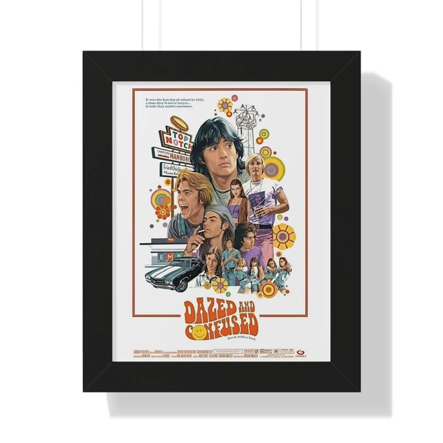 Póster vertical enmarcado aturdido y confuso