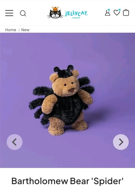 Jellycat Bartholomew Bear Spider