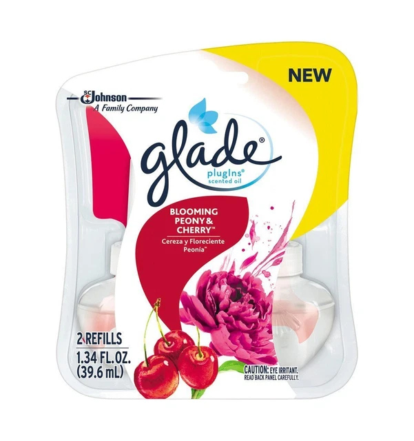 PlugIns Scented Oil Air Freshener Refill Blooming Peony & Cherry One Pack