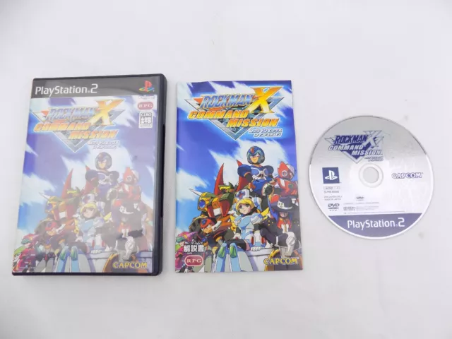 Mint Disc Playstation 2 Ps2 Rockman X Command Mission – Inc Mnaul Japan Free ...