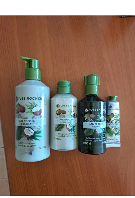 Set Yves Rocher Kit Al Cocco Latte  Corpo + Sapone Mani+ Crema mani,Bagnodoccia