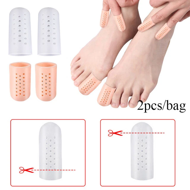 Protectores de dedos vendaje de silicona cojín para uñas encarnadas cubierta almohadilla New