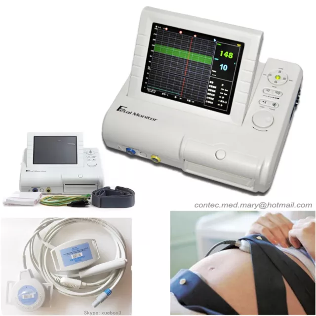 Maternal Fetal Monitor TOCO Fetal Movement Heart Rate Ultrasound  Probe NEW 2