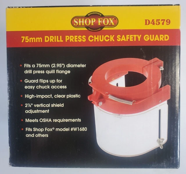 Shop Fox D4579: protector de mandril para prensa de perforación modelo de piso de 17