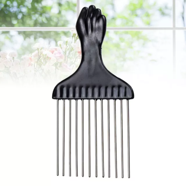 2pcs Large Wide Tooth Comb Plastic Handle Hair Detangling Comb Hairdressing