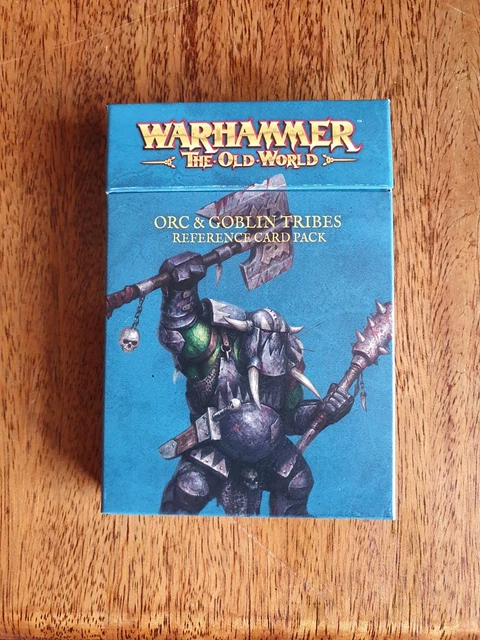 ORC AND GOBLIN Tribes Reference Card Pack Warhammer Old World Unused ...