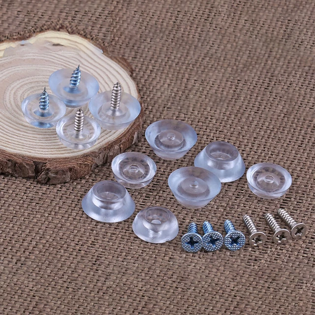 SCREW ON RUBBER Feet for Furniture Chairs Tables Sofas Stools Legs Non