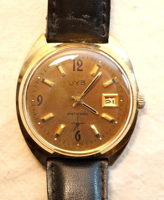 Montre Mécanique Homme Le Royal Plaqué Or - Occasion, Fonctionne, Sans Bracelet !