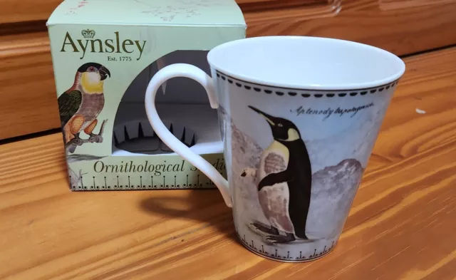 Aynsley Bone China Mug. New & Boxed. Orinthological Studies series. Penguin 2
