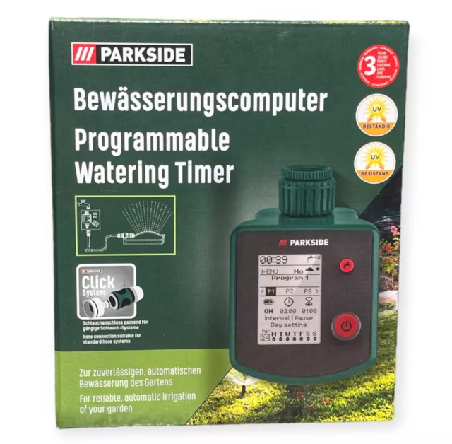 PARKSIDE Bewässerungscomputer  10 Bewässungszeitplänen inkl. Batterien Mod.2023