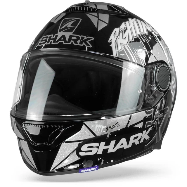 Shark Spartan 1.2 Lorenzo Catalunya GP Black White Glitter KWX Full Face Helmet