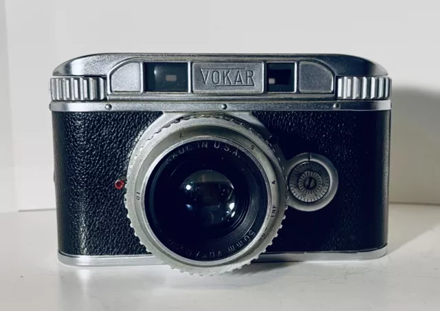 Rare Vintage Vokar Vintage Rangefinder Camera w/ 50mm f/2.8 Vokar