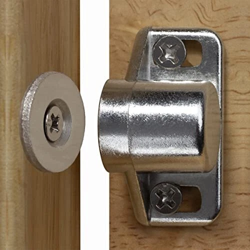 2 Pack Magnetic Cabinet Door Catch with Neodymium Magnet Cabinet Latc...