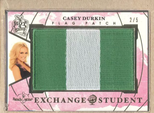 Casey Durkin 2017 Bench Warmer Hot For Teacher Exchange Student Flag Patch 2/5