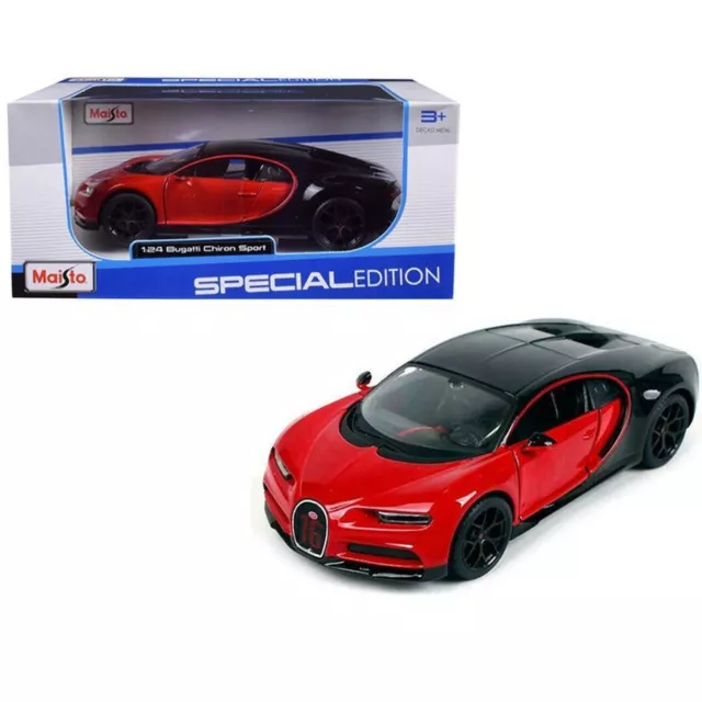 Bugatti Chiron Sport Especial Modelo Auto Metal Maisto Colección Escala 1:24