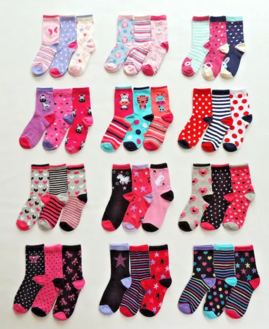 3Er Pack    Socken   Strümpfe     Mädchen     Gr. 23 - 36         #  5  #