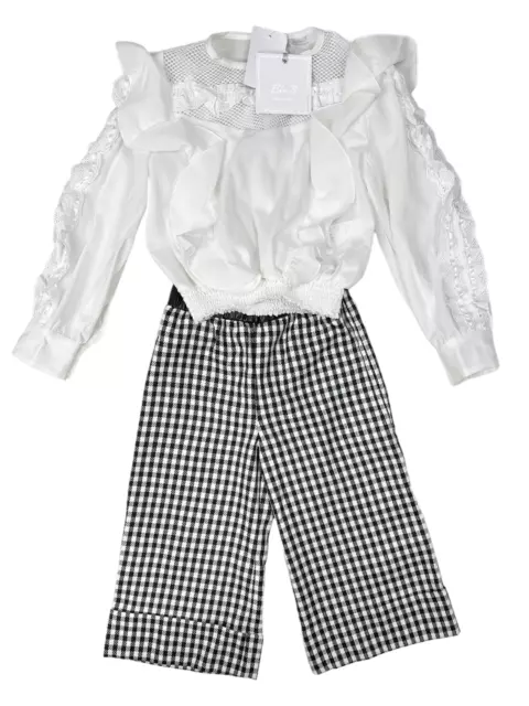 Ella B Top Blouse Shirt Trouser Pants 2pc Set RRP£219 AGE 16 Girls Designer D113