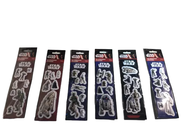 Star Wars Sticker  Heftsticker  3D Aufkleber  verschiedene galaktische Motive