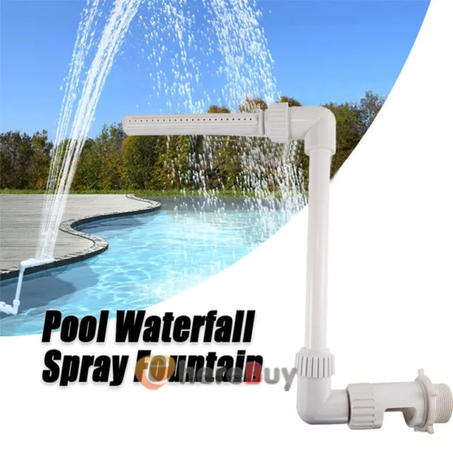 Swimming Pool Waterfall Fountain In-ground Above Ground Pool Water Feature Spray