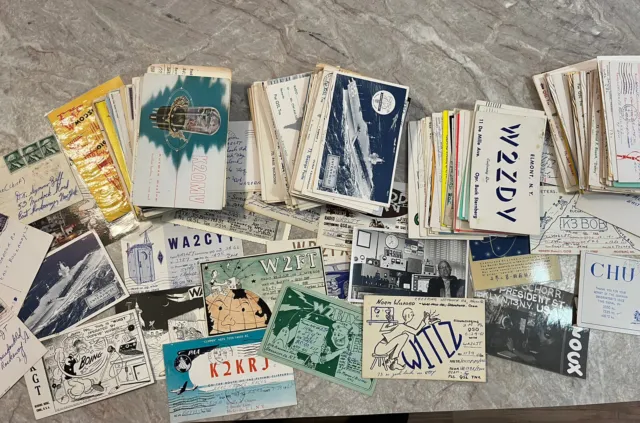 Amateur Radio Vintage Postcard Lot Of 400+ Variety, Posted, Nice Mixture QSL Etc