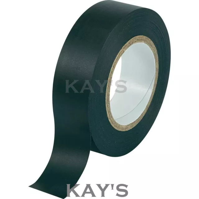 BLACK INSULATION TAPE / INSULATING / ELECTRICAL, PVC 19mm x 20m PREMIUM QUALITY