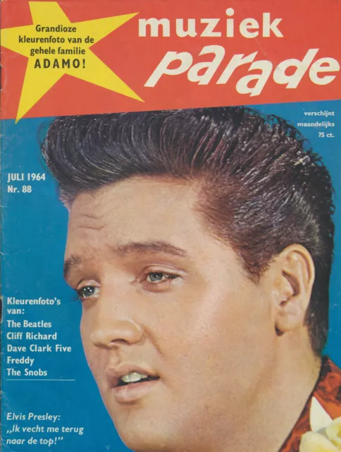 The Beatles - Elvis - Muziek Parade issue 088 - July 1964 [Holland] - Magazine