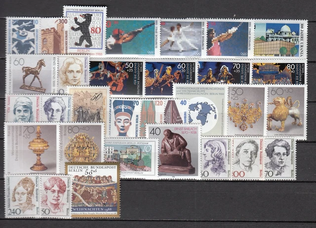 Berlin Nr.: 798 - 829 Jahrgang 1988 komplett postfrisch