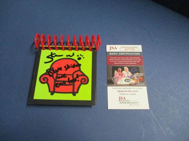 Steve Burns Autographed Signed Blues Clues HD Notebook JSA COA #AI77120 Steve Burns Autographed Signed Blues Clues HD Notebook JSA COA #AI77120