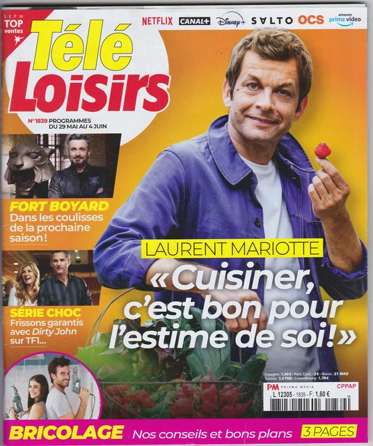 TELE LOISIRS N°1839 Laurent Mariotte Fort Boyard Dirty John EUR 1
