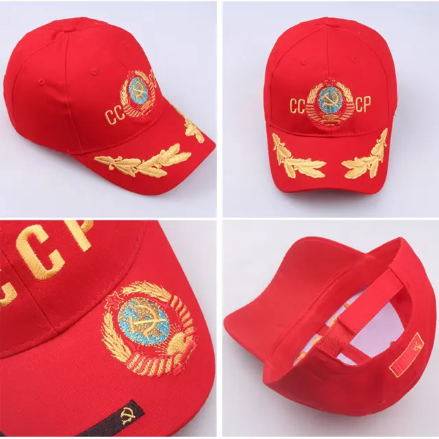 Classic Cccp Ussr Russian Baseball Cap Adjustable Hat Circumference Fits Most