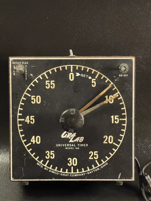 Temporizador universal vintage GraLab modelo 168 de Dimco Gray Co. funciona muy bien