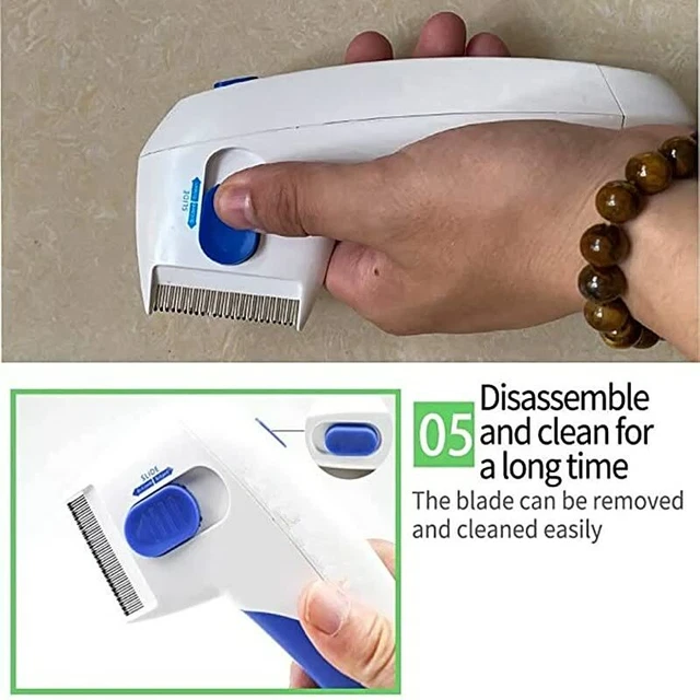 Electric Pet Flea Lice Cleaner Comb Dog Brush 5