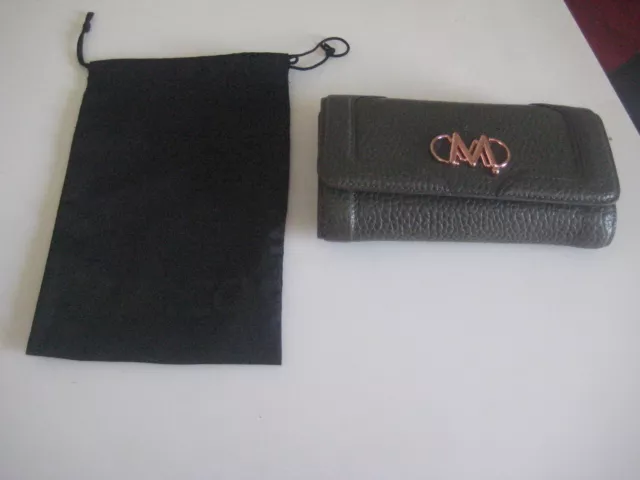 BNWT MIMCO RRP$249 UNITE Leather Wallet-Olive- R/Gold + Dust Bag