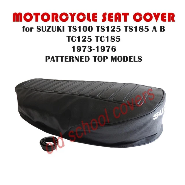 Suzuki Seat Saddle Cover For TS185, TC185, TS125, TC125 - 1973-1976 - Pit-Replica PVC