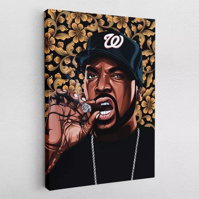 Leinwandbild Acryl Poster Pop Art Ice Cube Rapper Hip Hop Musik Star