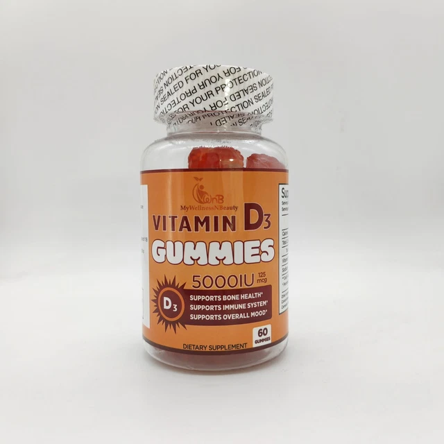 VITAMIN D3 HIGH Strength Orange Flavour Vegan Gummies £0.99 PicClick UK