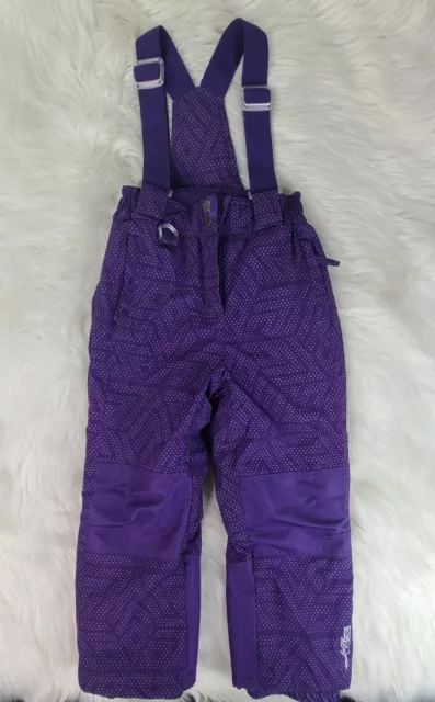 Weatherproof 32 Degrees Purple Winter Snow Ski Pant Overall Bib Suspender Xs 5 6
