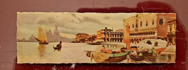 cartolina venezia riva degli schiavoni formato mignon anni '20