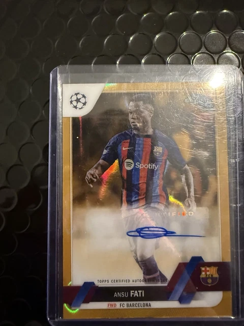 Topps Footballs finest Ansu Fati Fc Barcelona Autogramm /15 (Gebraucht) in Wangenried für CHF 75
